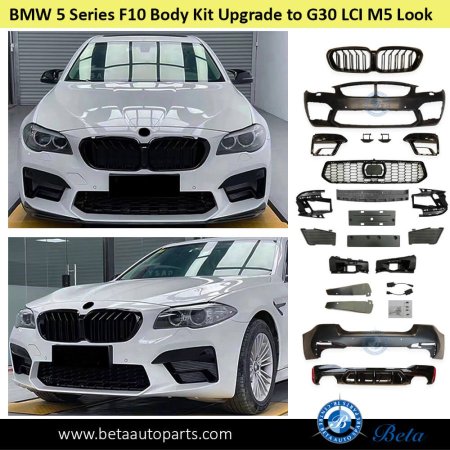 كيت تحويلة Bmw 5 Series (2010-2017) F10 upgrade To 5 series (2022) G30 Face lift M5 -Design