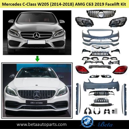 كيت تحويلة C class (2014) to C class (2019) Amg 63 Design