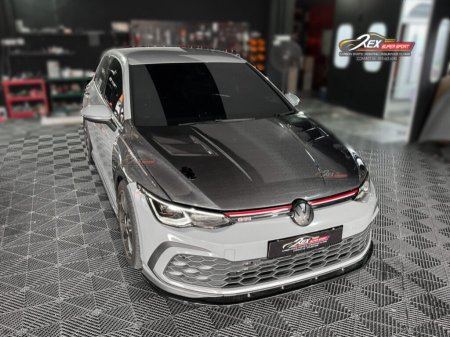 غطاء محرك كربون / Carbon fiber hood Golf MK8 (2020+) GTI R RLINE